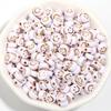 100/200Pcs Mixed Color Letters Acrylic Beads Round Flat Alphabet Loose Spacer Beads For Jewelry Making DIY Bracelet Accessories