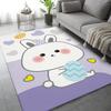 Kawaii Rabbit Rug Cartoon Animal Velvet Baby Room Floor Mat For The Living Room Bedroom Decor Carpet Home Kitchen Bath Tapis