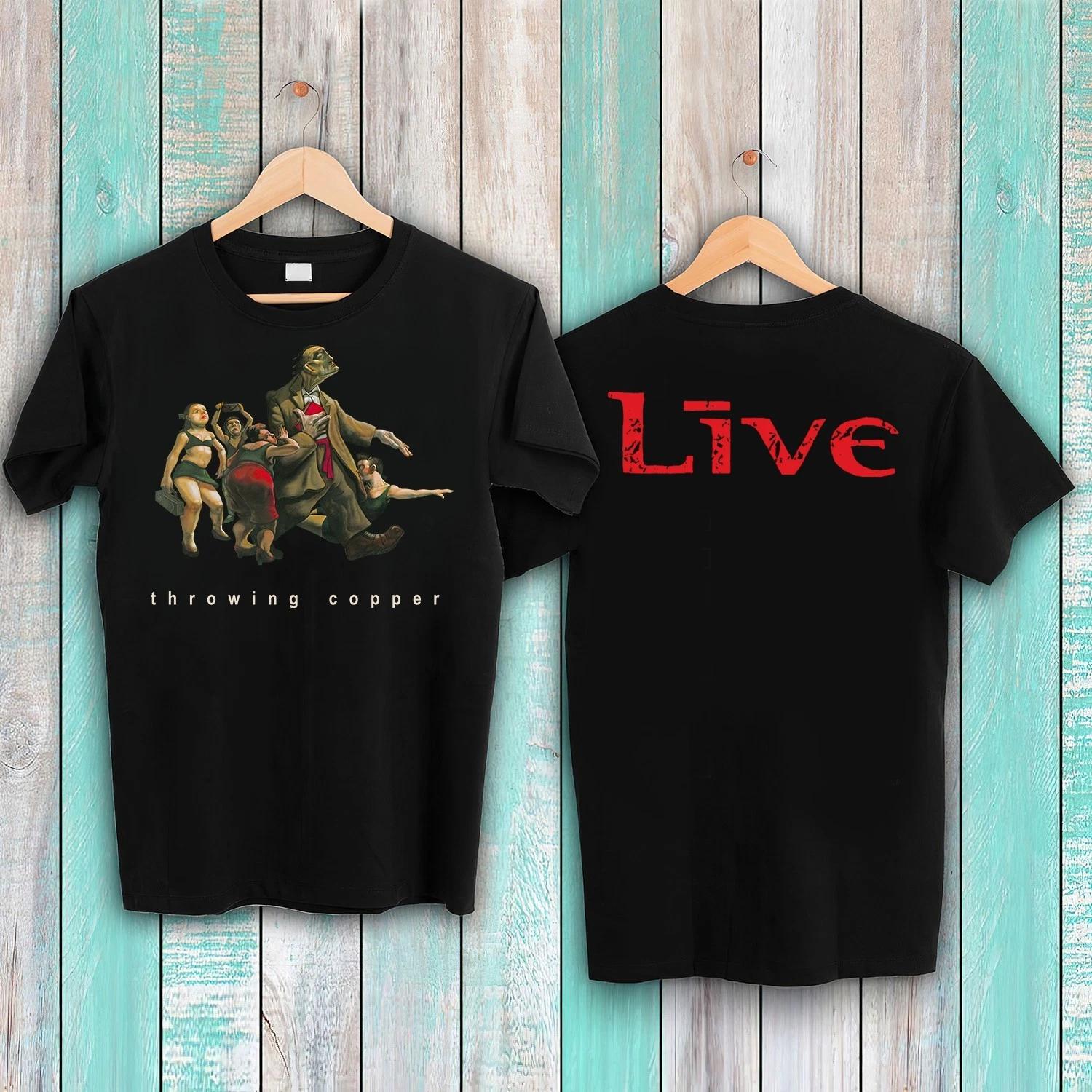 Vintage Live 1994 Throwing Copper Black Concert T-Shirt L