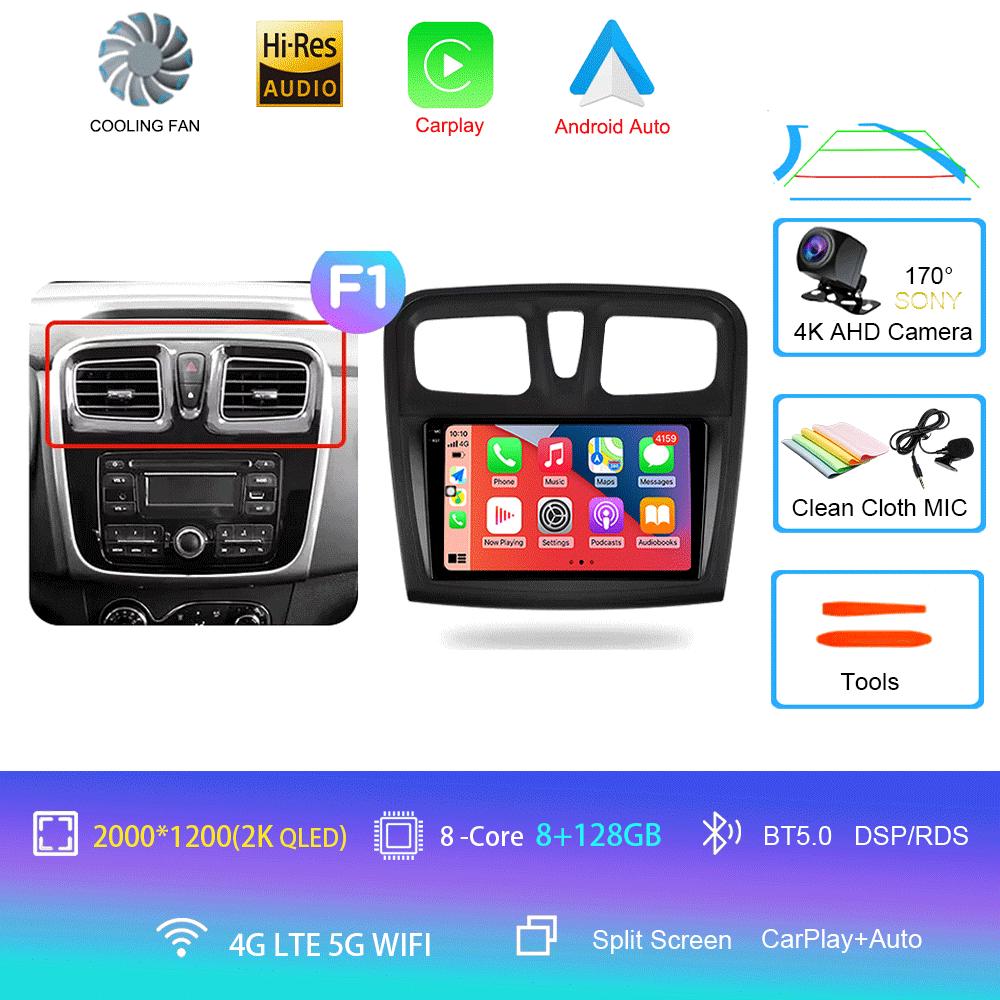 Android 14 Car Radio For Renault Logan 2 2012 - 2022 Sandero 2 2013 - 2022 Multimedia Video Player Navigation stereo GPS No 2din