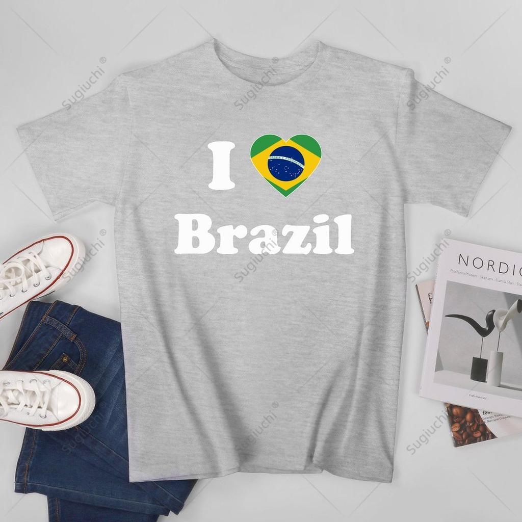 Unisex Unisex I Love Brazil I Heart Brazil Brasil Brazilian Tshirt Tees T Shirts WoUnisex Boys 100 Cotton TShirt