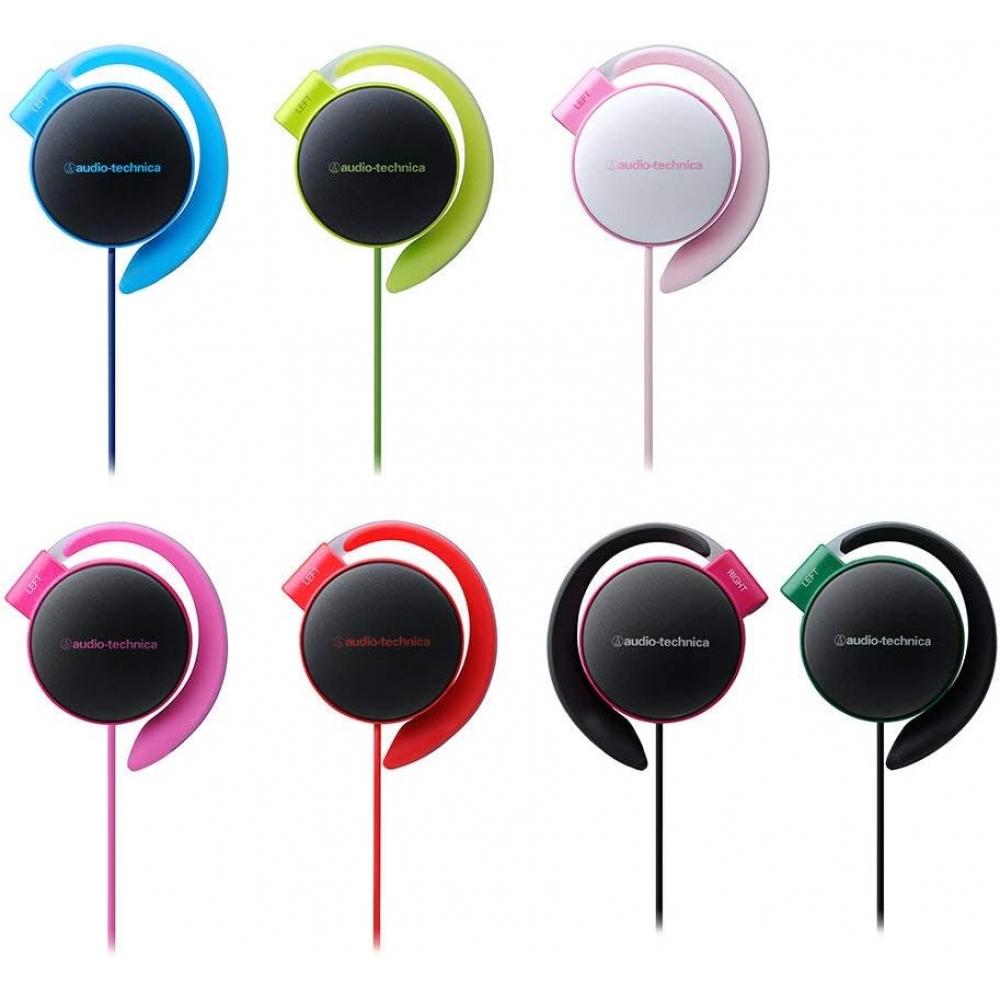 Audio Technica Ath Eq500 Rd Headphones WiRed Ear Hook Earbuds Red Red