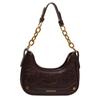 Fashion Design Sense Niche Chains Shoulder Bag Women's  New High-End Texture Crossbody Bag Simple Red Leather Commuter Bag