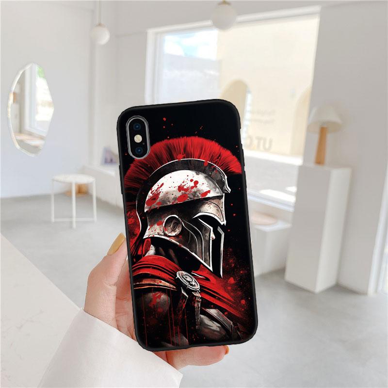 LO88 Spartaner Krieger Soft Shell Handyhülle für OPPO A3 Pro A72 A74 A76 A77 A77S A78 A79 A94 A95 A18 A40M A58
