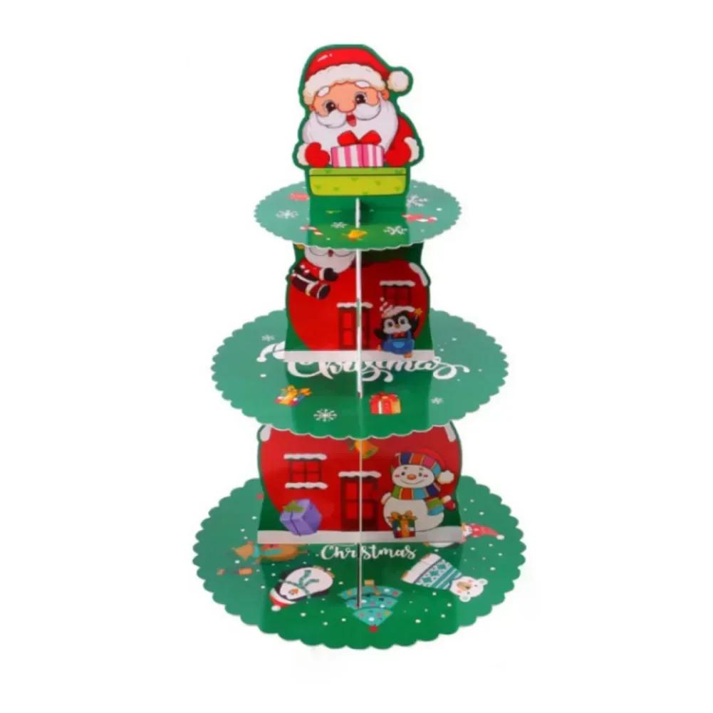 Halloween 3-Tier Dessert Stand Home Decoration Christmas Pumpkin Cupcake Stands Adjustable DIY Cake Rack Tray Thanksgiving