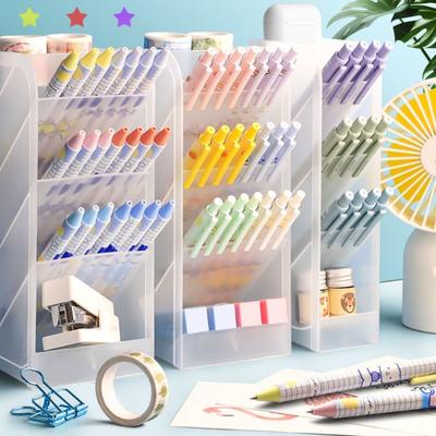 Large Capacity Pen Container Oblique Insertion Type Stationery Display Stand  Home Office
