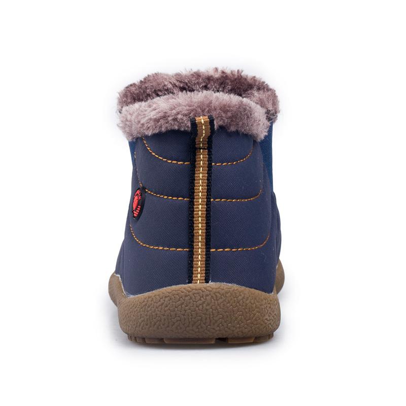 Retro Warm Fur Father Fashion Boots Plush Lightweight Dad Winter Boots Latex Waterproof Shoes X995 35