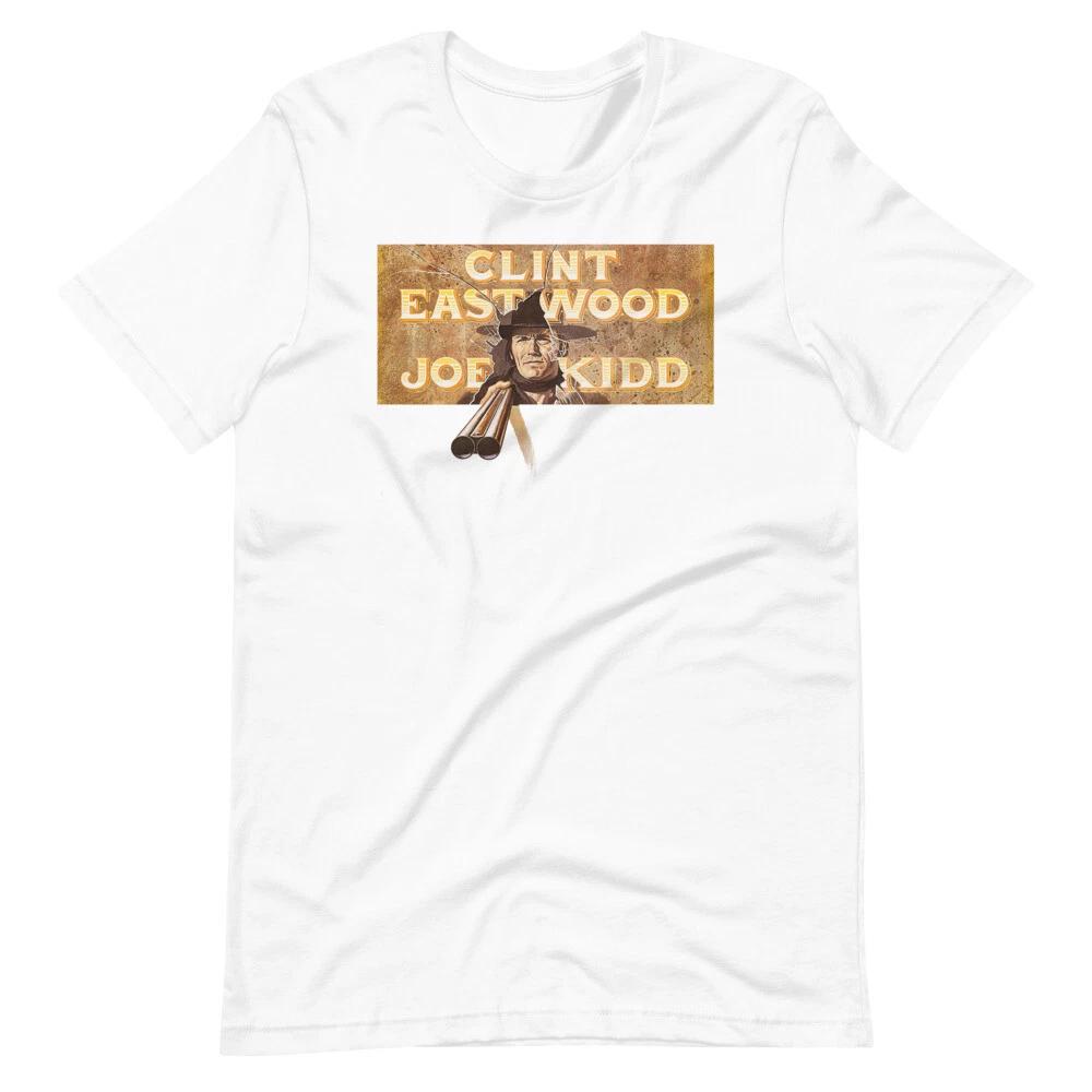 CLINT EASTWOOD JOE KIDD Movie Poster Style Tee Short-Sleeve Unisex 100% Cotton T-shirt Mens Tees Top XL