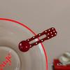 Dark Red Polka Dot Alloy Hairpin Cute Point Sweet Girls Women Duck Bill Clip Bangs Clip   Headwear Hair Accessories