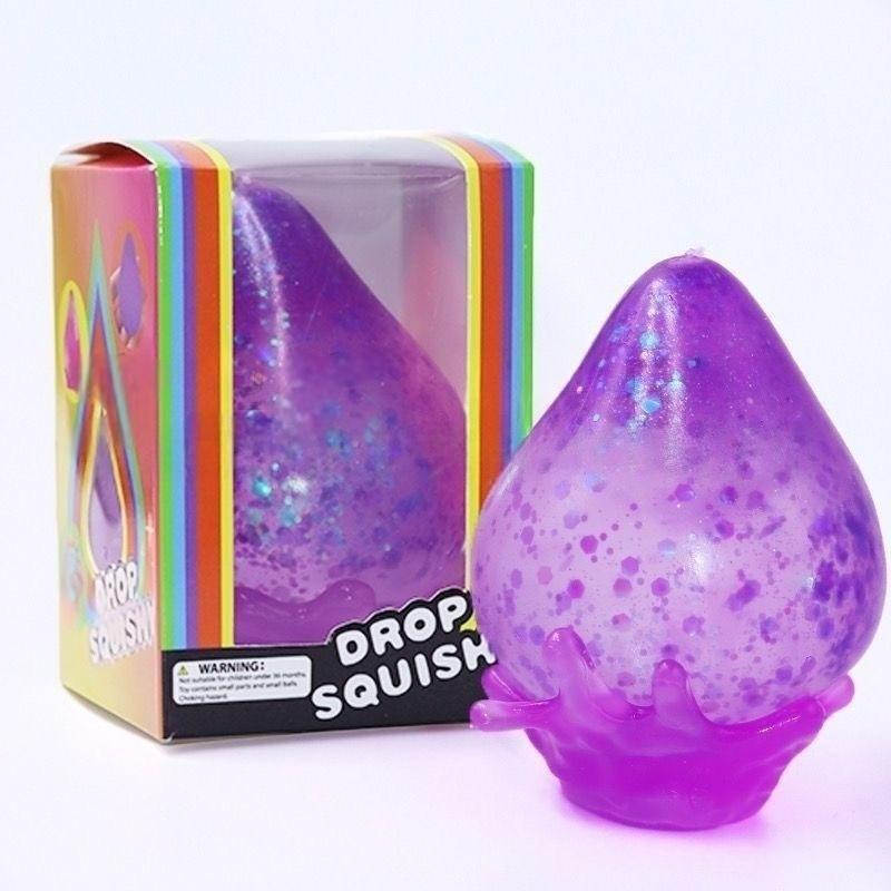 Water Drop Maltose Squishy Sensory Toy, Dreamy Stress Relief Squeeze Toy