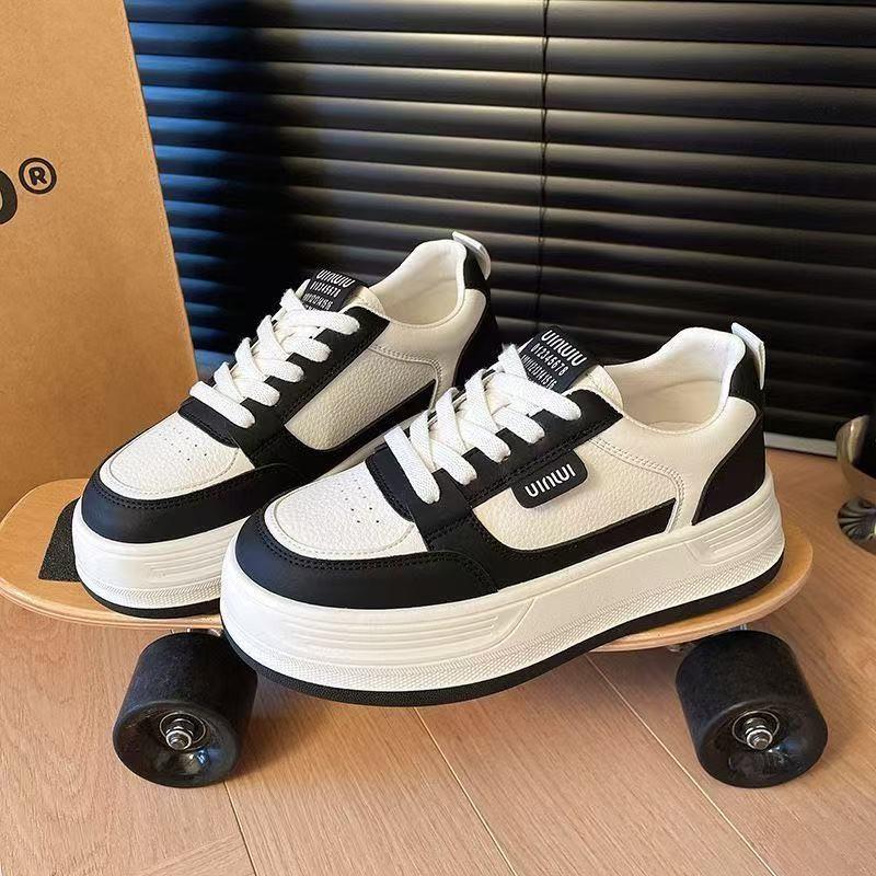 

Осенние маленькие белые туфли новые женские студенческие туфли на платформе спортивные кеды повседневная уличная съемка спортивная обувь женская 40 чёрный