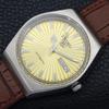 JAPAN VINTAGE SEIKO 5 AUTOMATIC 6309A MENS GOLDEN COLOR DIAL WATCH A701638-5 R206c-a701638