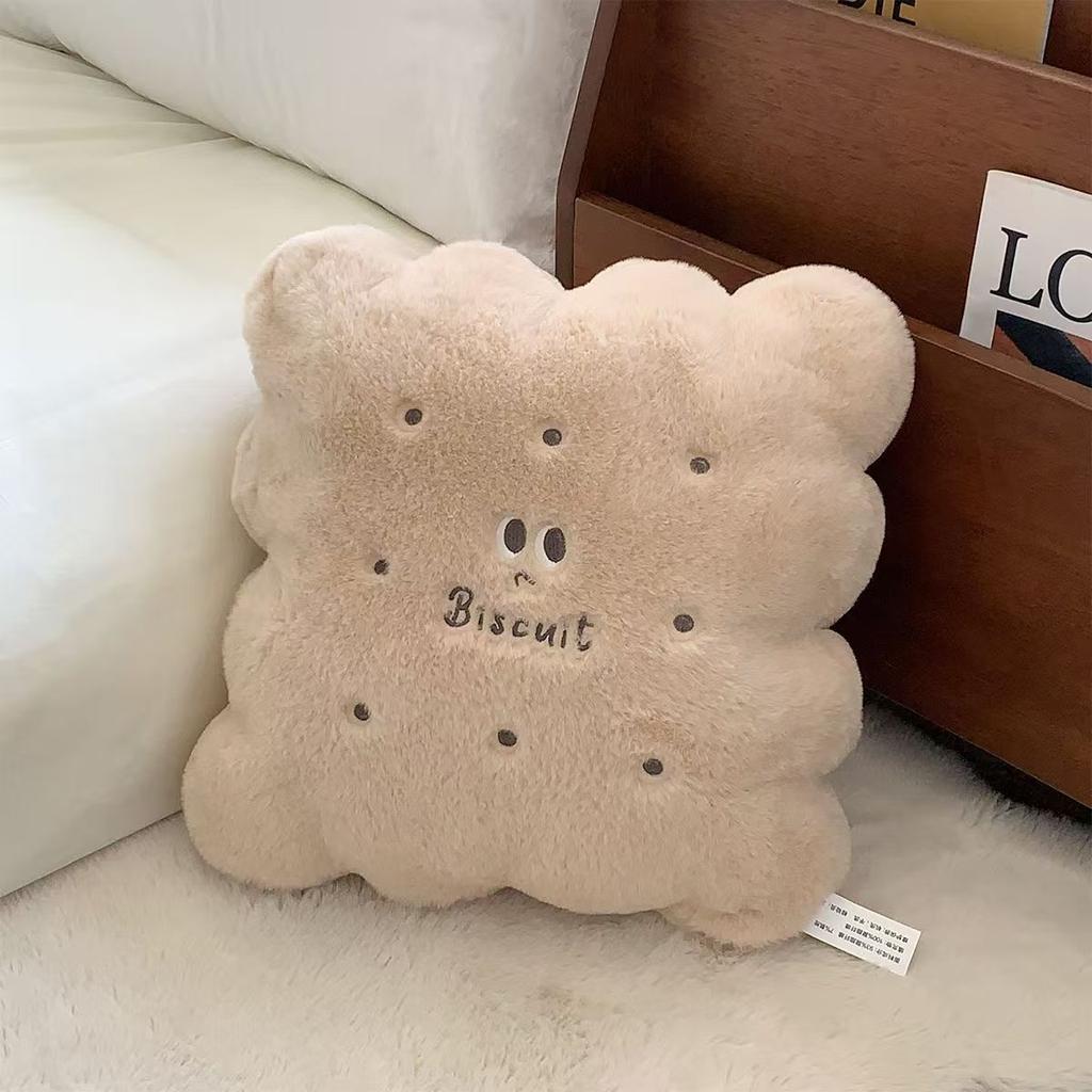 New cookie throw pillow office nap pillow cute super soft butter cookie throw pillow car use