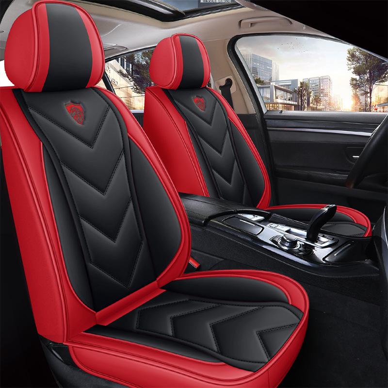 Napa Leather Full Coverage Front Car Seat Covers - All-Season and Universal Fit