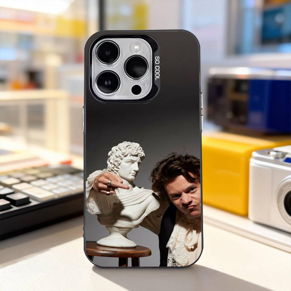H-HaRRy-Music Styles Phone Case For iPhone 11,12,13,14,15,16,17,Pro,Max,Plus,E,Air,Mini IMD Matte Black