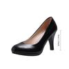 Fashion women Single Shoe Work Shoes Women's Pumps Black Professional Interview High Heels Mid Heeled Work Shoes size 34-42