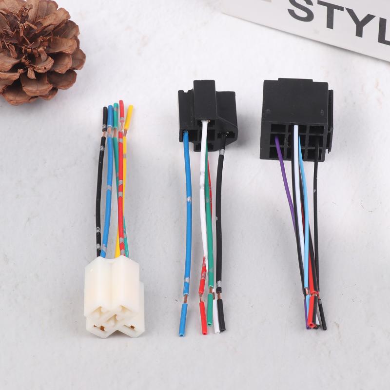 Ceramic Car Relay Holder 5 Pin Auto Relay Socket 5 Pin Relay Connector Plug Ceramic Relay Holder Seat High Relay With Pins