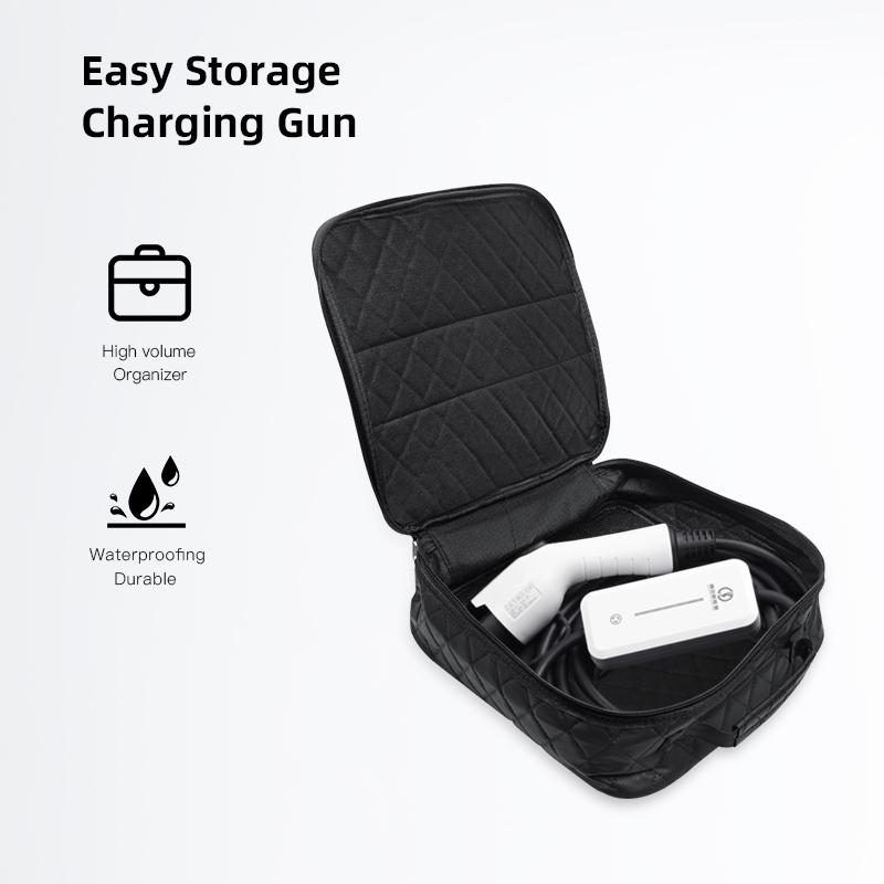 Electric Car Charging Gun Cable Storage Bag Accessories Stickers For BMW iX1 i7 F07 F48 F39 F34 F40 F45 F46 G30 G20 G32 Stickers CS6