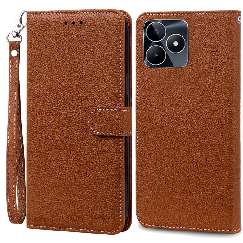 Pouzdro peněženka/flipový kryt z umělé kůže pro Realme C53, pouzdro z umělé kůže pro OPPO Realme C53 C 53, pouzdro na telefon Realme C53, pouzdro a kryt