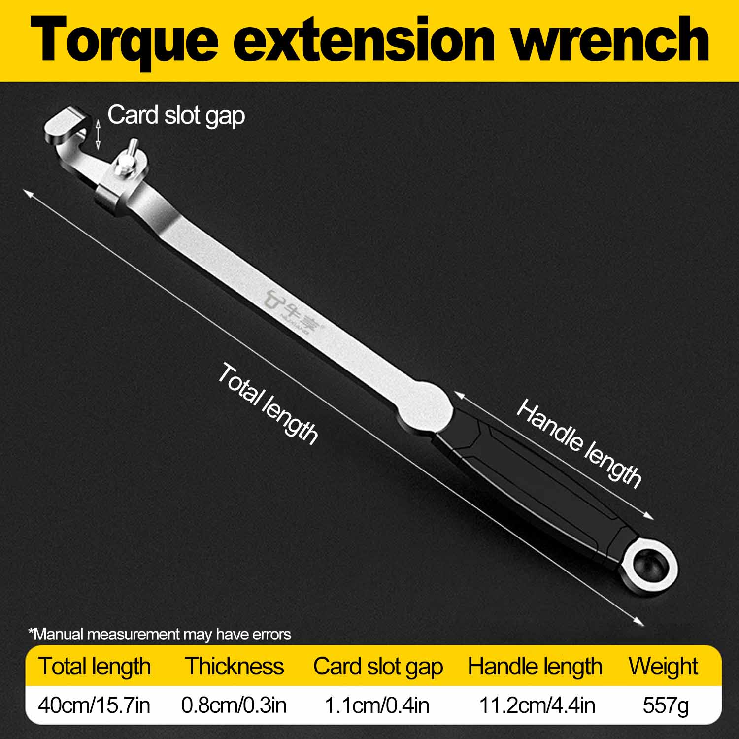 

Wrench Extender Tool Bar 15inch Long Universal Torque Adaptor Wrench Extension Torque Amplifier Tool Spanner Extender Tool