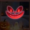 Glowing Window Wall Decorations Glow In The Dark Sticker, Self-adhesive Ghost Face Shape Decals, Waterproof Luminous Decals Halloween PVC Stickers,