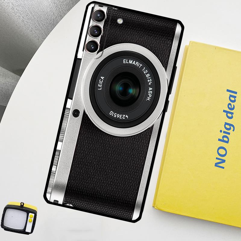 Retro Photo Camera Phone Case For Samsung Galaxy S25 Ultra S20 S21 S22 S23 Plus S9 S10 S25 FE S24 Ultra Cover