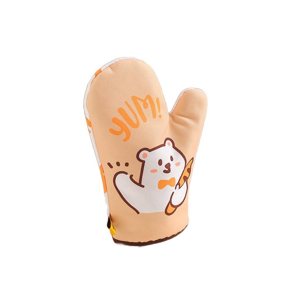 Thickened Insulated Gloves Cotton Microwave Oven Gloves Durable Heat-Resistant Gloves  Kitchen