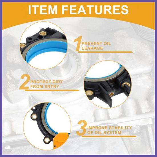 Crankshaft Oil Seal for Volkswagen Jetta 2005 2006 with Flange No.038103171S