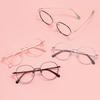 Metal Colorful Oval Full Rim Man And Women Glasses Frame Retro Round High Quality Spectacle For Medical Prescription Lenses
