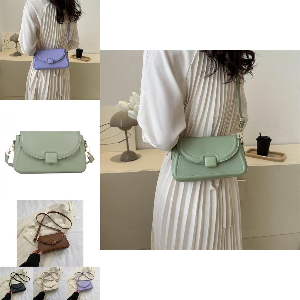 Trendy Small Box Bag For Women 2023 Street Style Fashionable Shoulder Bag Casual Chic Pu Leather Handbag With Magnetic Closure