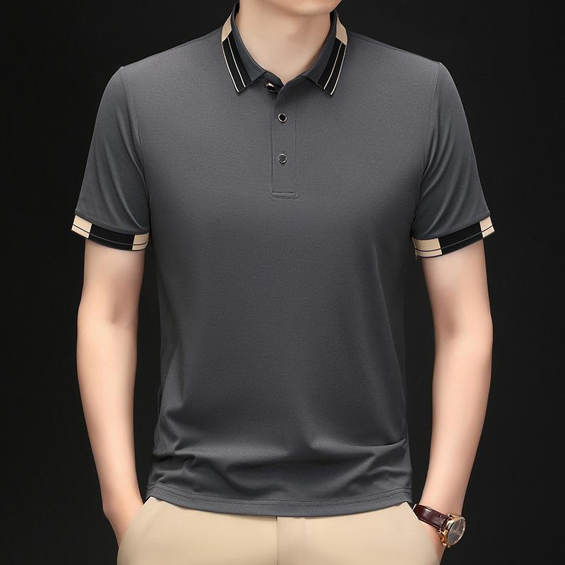 Drive Dnu Solid Color Lapel T-Shirt Medium Polo Shirt High Sense