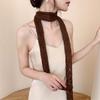 Boutique design spring new niche sexy hollow knitted scarf neckband fashionable decoration versatile and attractive