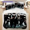 Rock Band Action Intense Performance Bedding (1 * duvet cover + 2 * pillowcase, without core) 2D Flat Bedding set Soft and comfortable