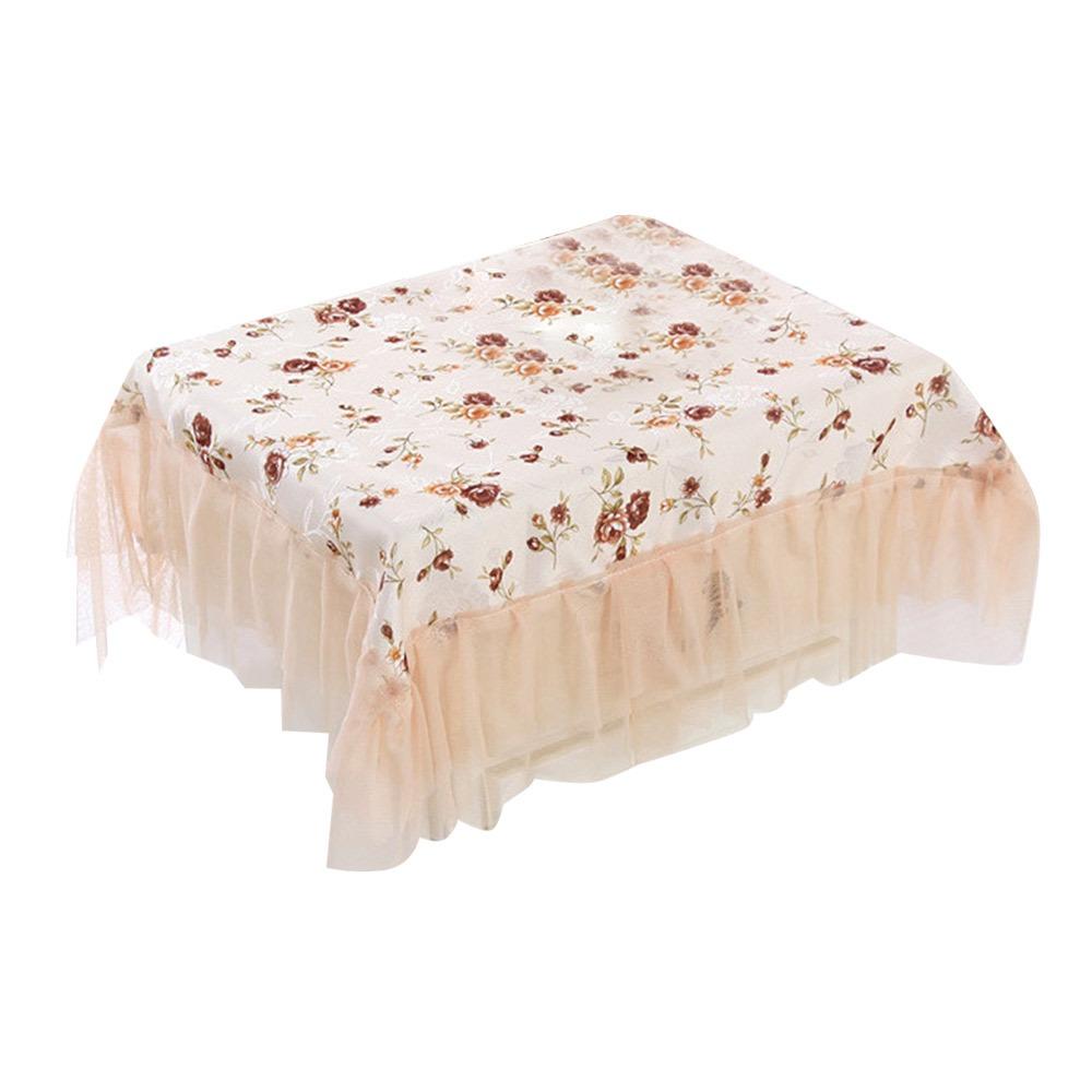 75*80cm Bedside Cabinet Tablecloth Universal Protective Towel Flower Lace Embroidery Table Cloths