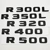 CXEHU1 Glossy Black For Mercedes Benz R Class R300L R350L R320 R400 R500 Trunk Letter Emblem Badge Logo Car Styling Sticker Accessories