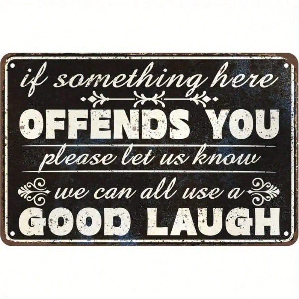 

Vintage Tin Sign Metal Wall Art Funny Sarcasm Garage Bar Decor Man Cave Gift разноцветный