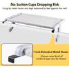 Window Sill Mount Cat Perch for Indoor Cats, One-Step Sliding Clamping Slot Adjustment Cat Hammock with Washable Cover, No Suction Cups Pet Bed for