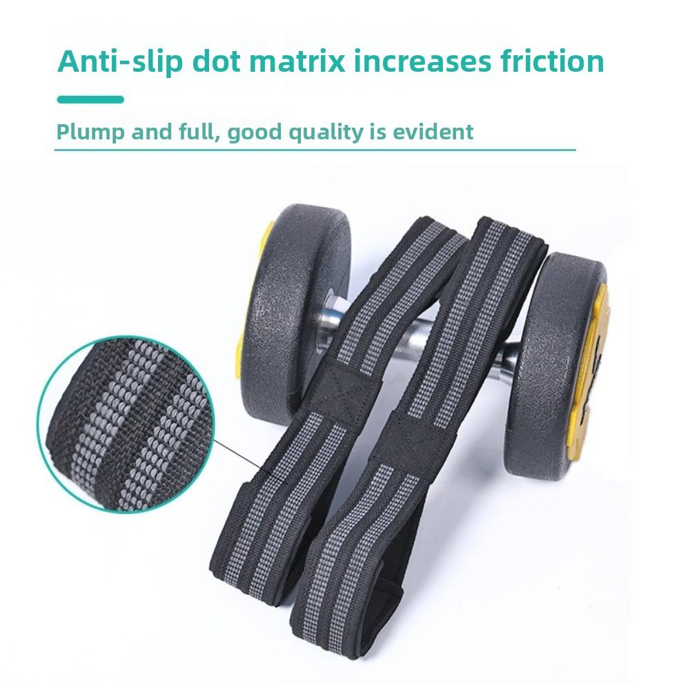 2Pcs/Set Figure Eight Design Weightlifting Straps Heavy Duty Professional Wrist Bands Auxiliary Function Deadlift Straps