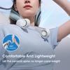 Portable Bladeless Hanging Neck Fan Air Cooling Rechargeable Wearable Head USB Mini Fan Traveling Outdoor Sports Running Fans