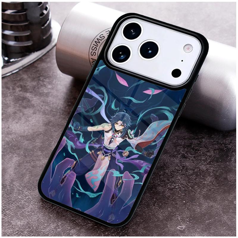 Genshin Impact Xiao soft Phone Case for iPhone 17 16 15 Pro Max Air 14 13 12 11 Plus Shockproof Cover