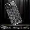 Moderne Schwarze Spitze Floral Handyhülle Handys für iPhone 17 Pro Max Hülle Glas für iPhone 17 16 15 14 13 12 11pm Pro Plus