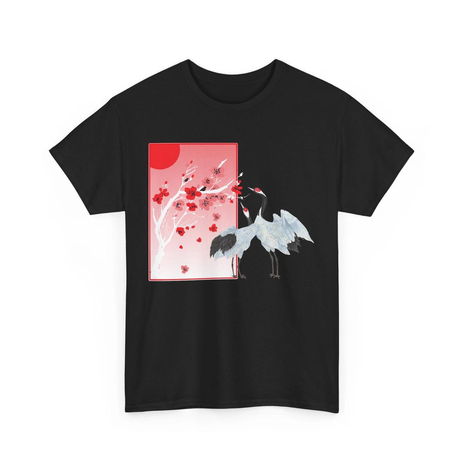 Cherry Blossom Birds Japanese Art Lovers Sakura Trees Women Men T shirt S