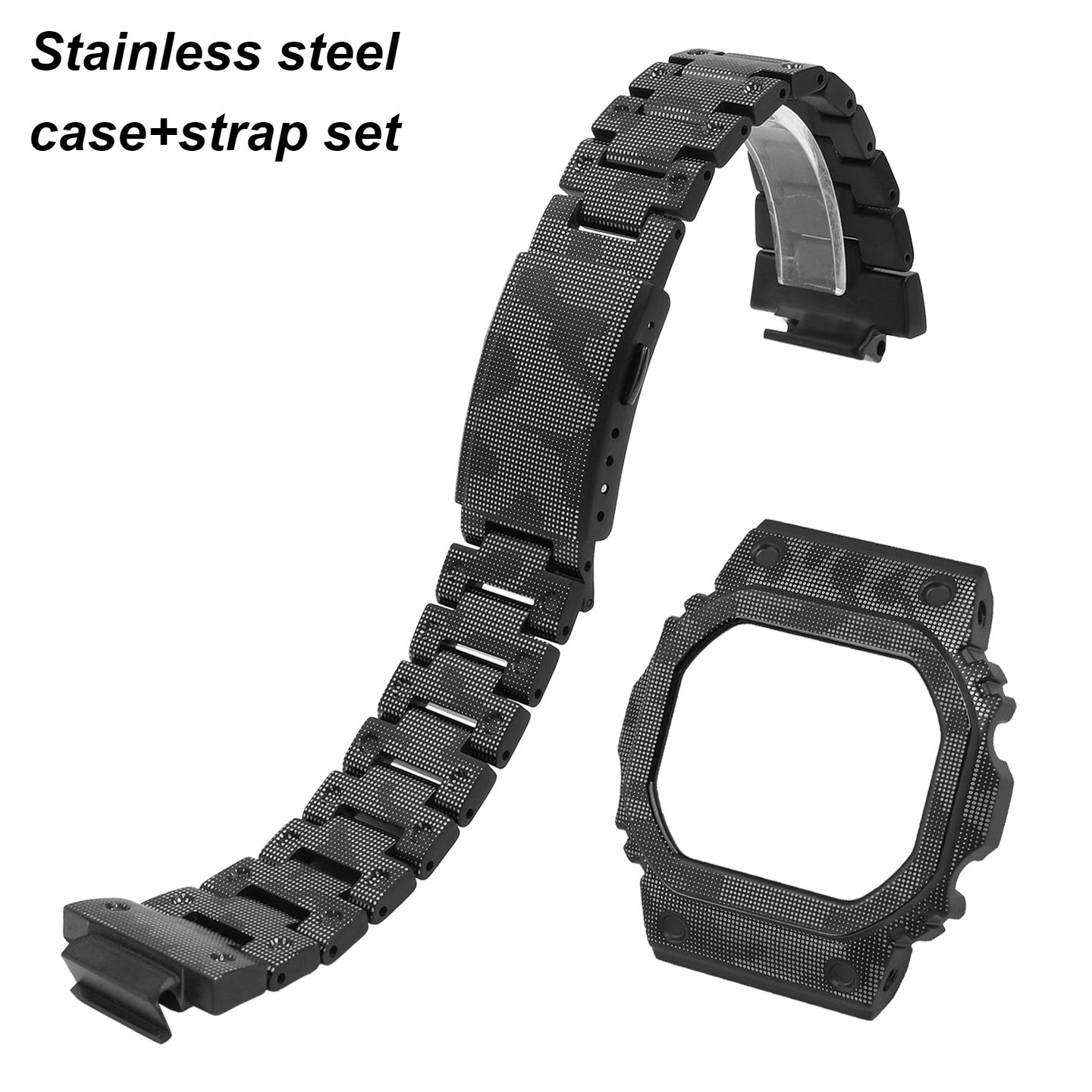 DW5600 Camouflage metal case+strap For Casio