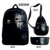 Timeless Trending Unique Funny DANDADAN 3D Designed 3pcs/Set Learner Student Bags Trip Computer Rucksack Meal Tote Pencil Pouch