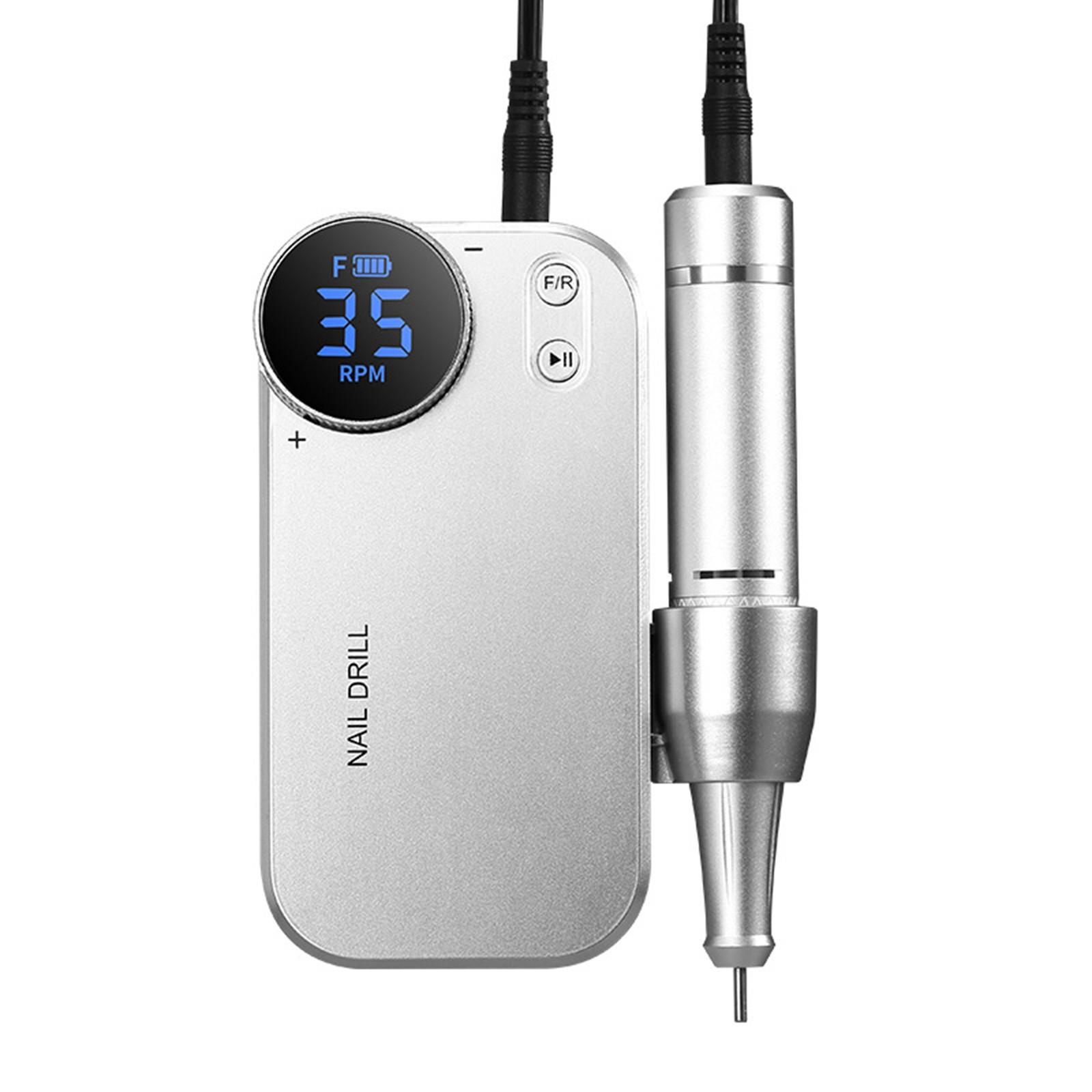 

Акумуляторна портативна машинка для лаку для нігтів, машина для лаку для нігтів, манікюрний електричний інструмент для полірування Щоденна точилка для нігтів One Size срібний