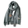Scarf women's winter new autumn white thickened 111 pure shawl dual-purpose men's knitted warm scarf