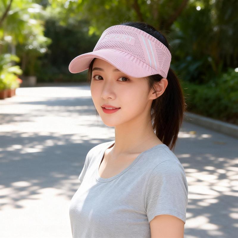Outdoor Sport Sun Hat Caps Women Empty Top Hat Golf Tennis Hat Breathable Visor Baseball Cap Hiking Hat Cap For Women Men Summer