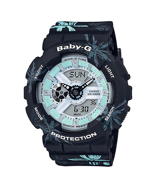 

Casio Men s Resin 100M Water Resistant Analog Shock Resistant Quartz Watch BA-110CF-1A чёрный