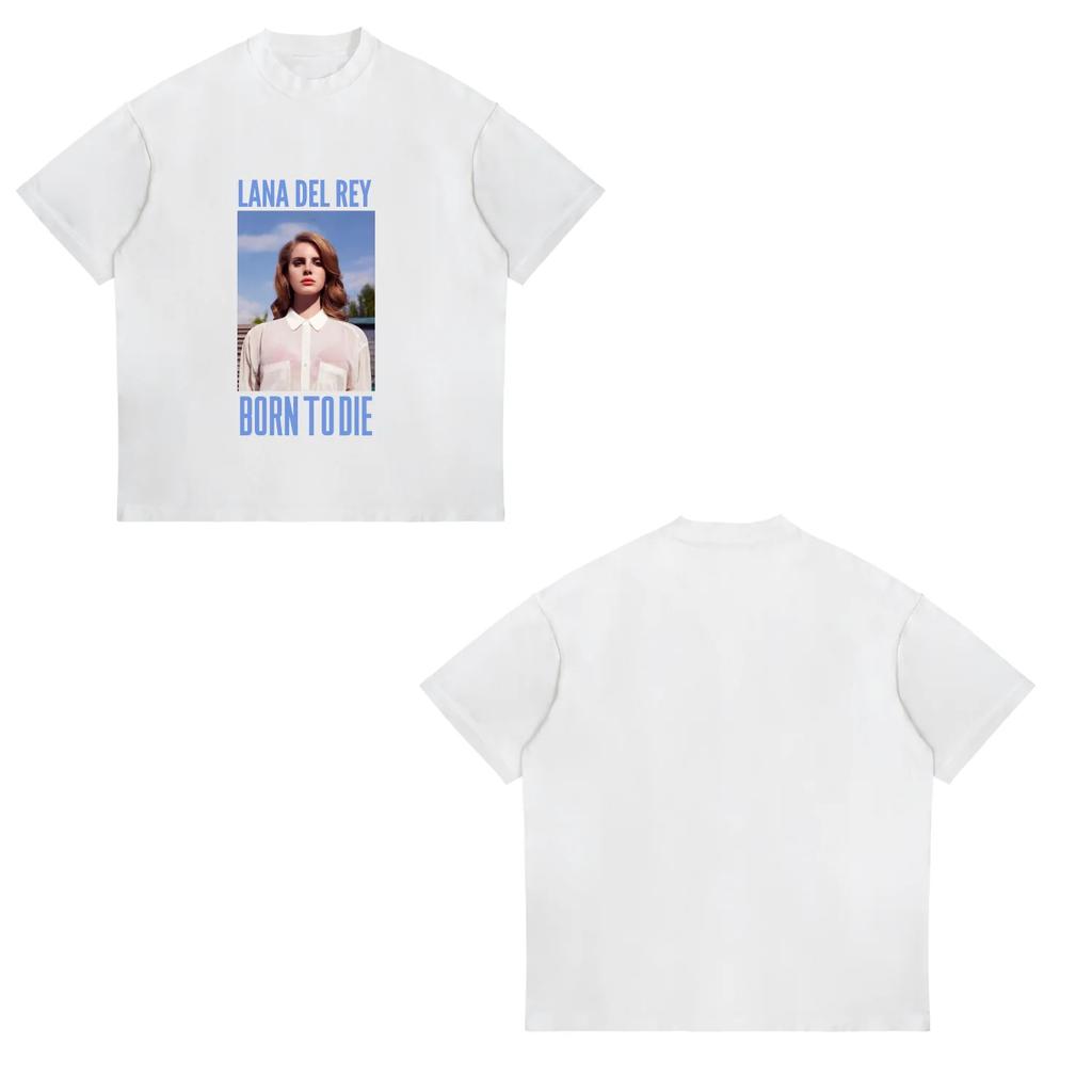 Singer Lana Del Rey Graphic T Shirt Unisex Women Fashion Hip Hop 90s Vintage TShirts Oversized Cotton Casual Tshirt Y2k Streetwear