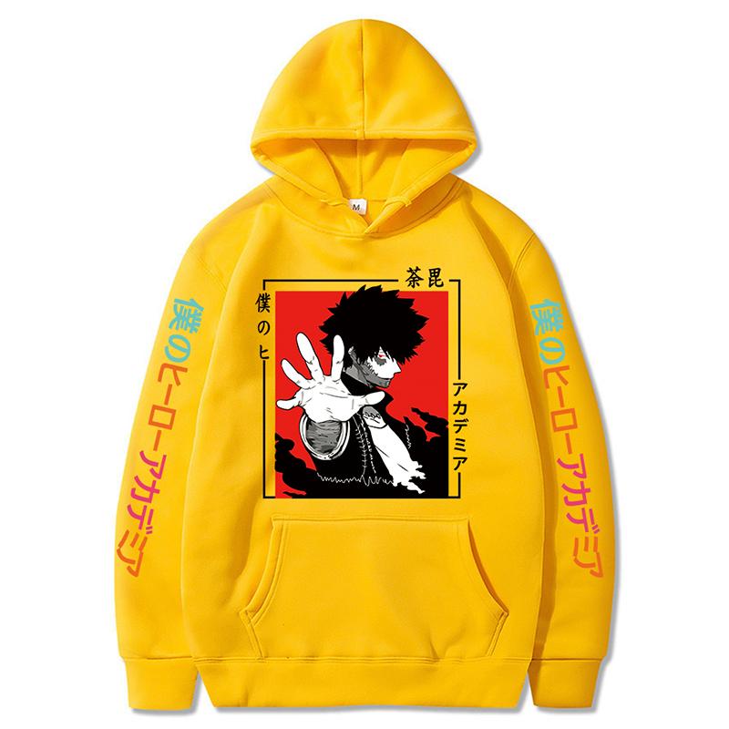 Anime My Hero Academia Dabi Hoodies Harajuku Fashion Manga Graphic Printed Oversize Pullover Sweatshirts Unisex Anime Clothes